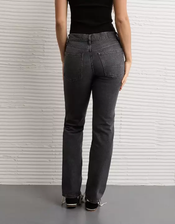 AE Stretch Super High-Waisted Straight Jean - Image 2