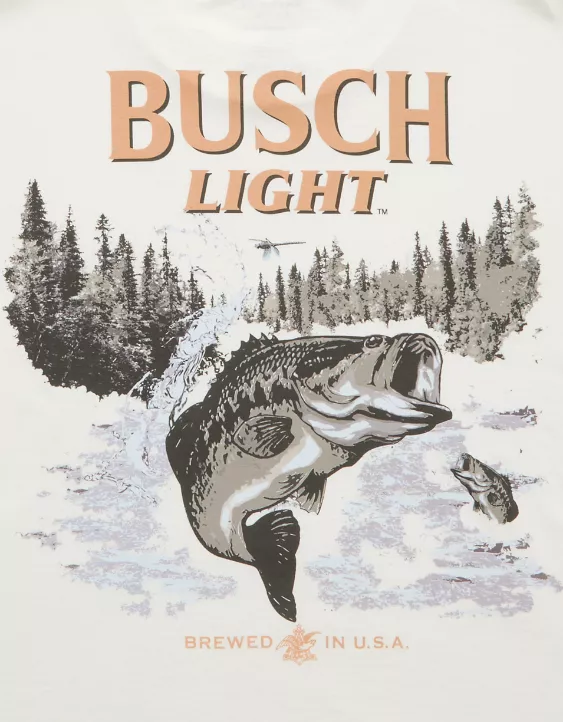 AE Boxy Busch Light Graphic T-Shirt - Image 7