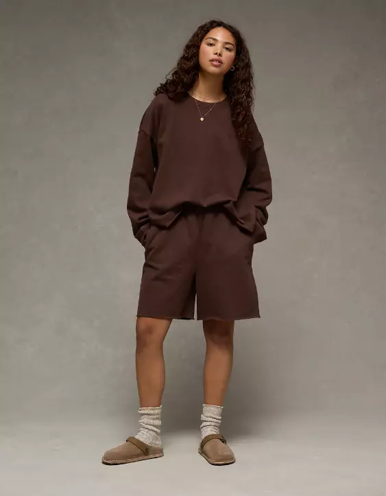 AE Everyday Luxe High-Waisted Sweat Short - Image 5