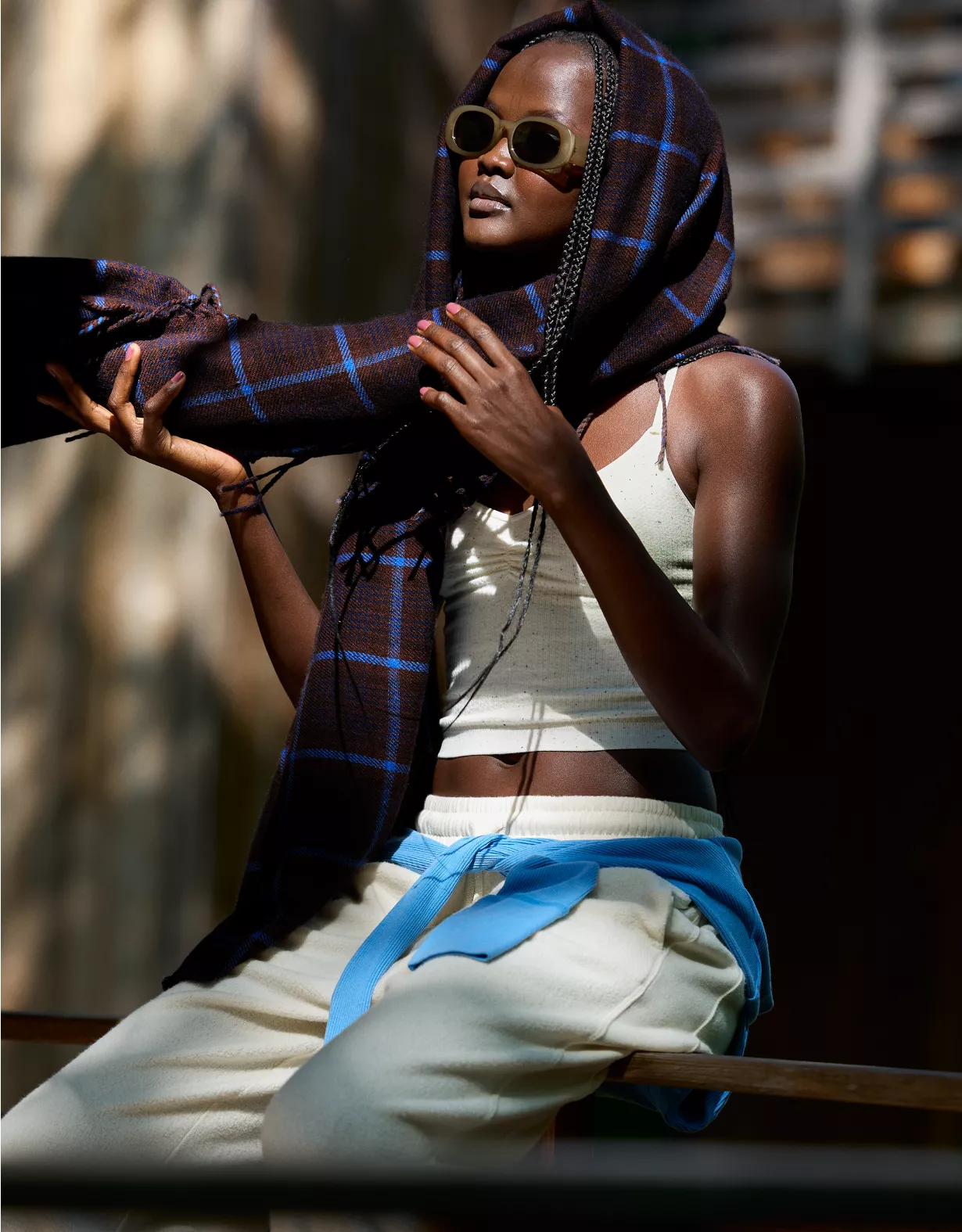 Aerie Printed Lightweight Scarf