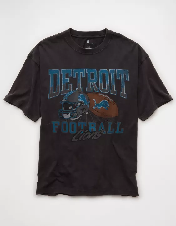 NFL Boxy Detroit Lions Graphic T-Shirt - Image 3