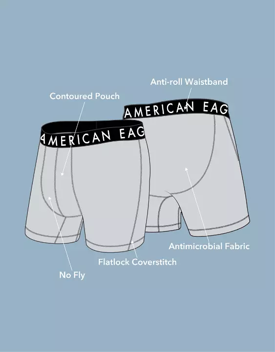 AEO Men's American Flag 6" Flex Boxer Brief - Image 6