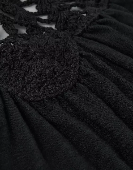 AE Sunchaser Knit Crochet Halter Top - Image 6