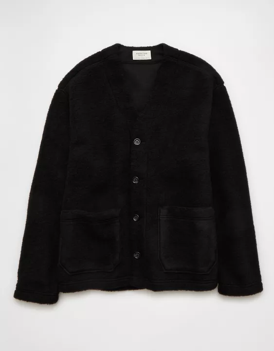 AE Sherpa Fleece Cardigan - Image 3