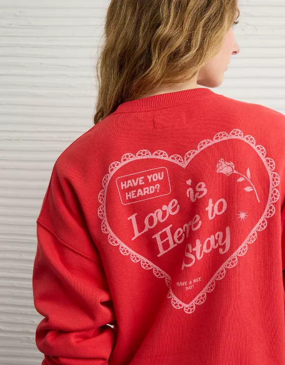AE Valentine's Day Graphic Sweatshirt - Image 2