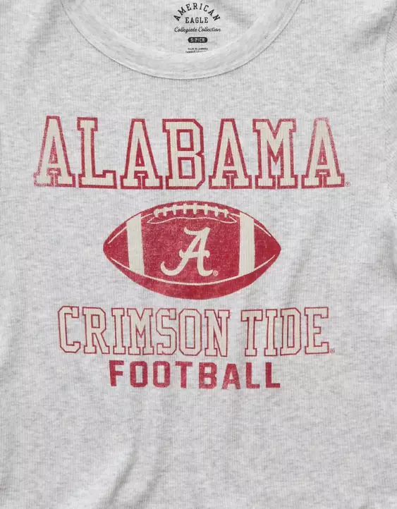 AE Alabama Crimson Tide Graphic Cropped Baby Tee - Image 6