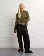 AE Soft & Sexy Long Sleeve Mockneck T-Shirt