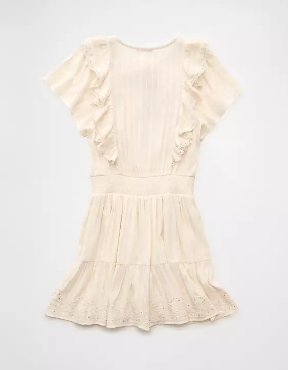 AE V-Neck Ruffle Mini Dress - Image 4
