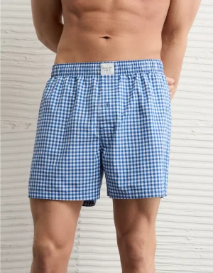 AEO Stretch Plaid Classic Boxer Short