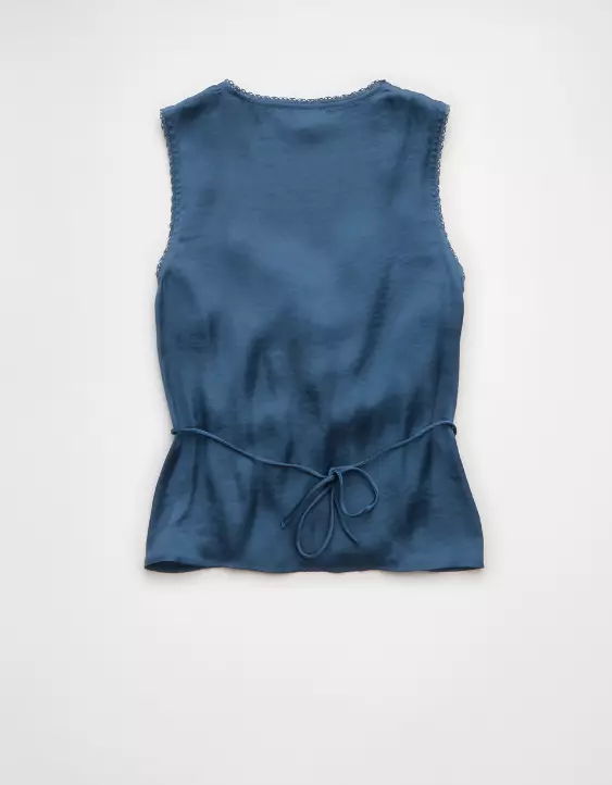 AE Lace Button-Front Tank Top - Image 4