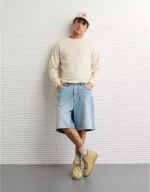 AE Boxy Washed Thermal Shirt