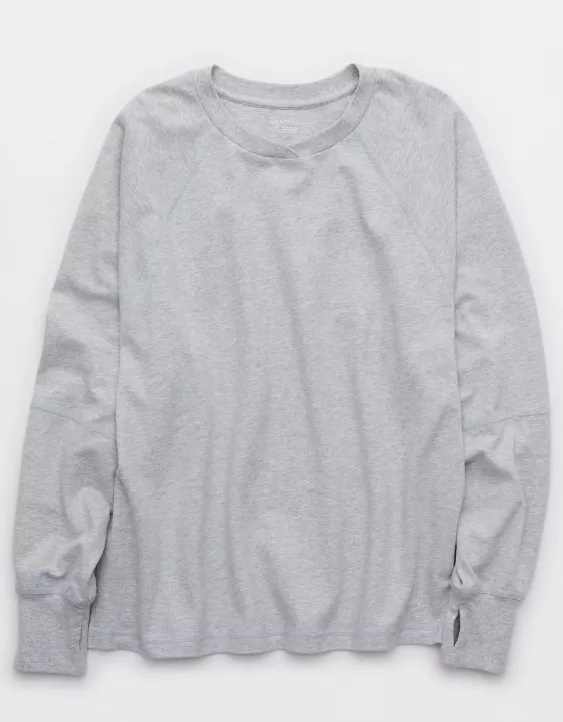 OFFLINE By Aerie Pique Long Sleeve T-Shirt - Image 3