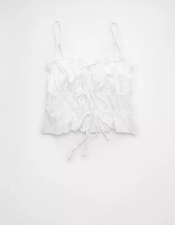 AE Tiered Ruched Tank Top - Image 3