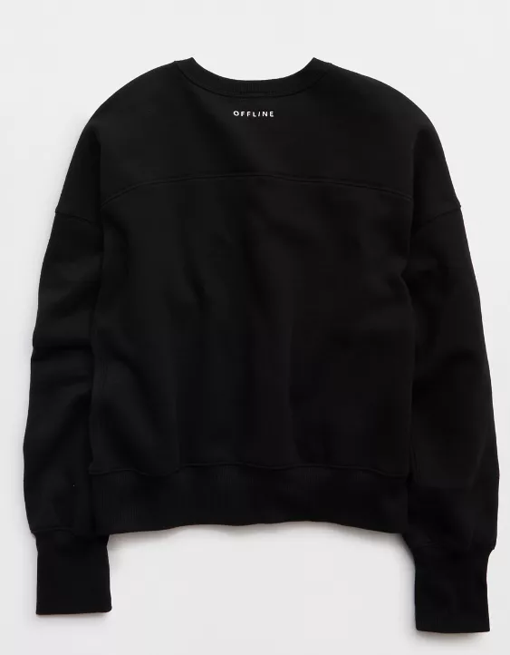 OFFLINE By Aerie Cloud Fleece Classic Crewneck Sweatshirt - Image 4