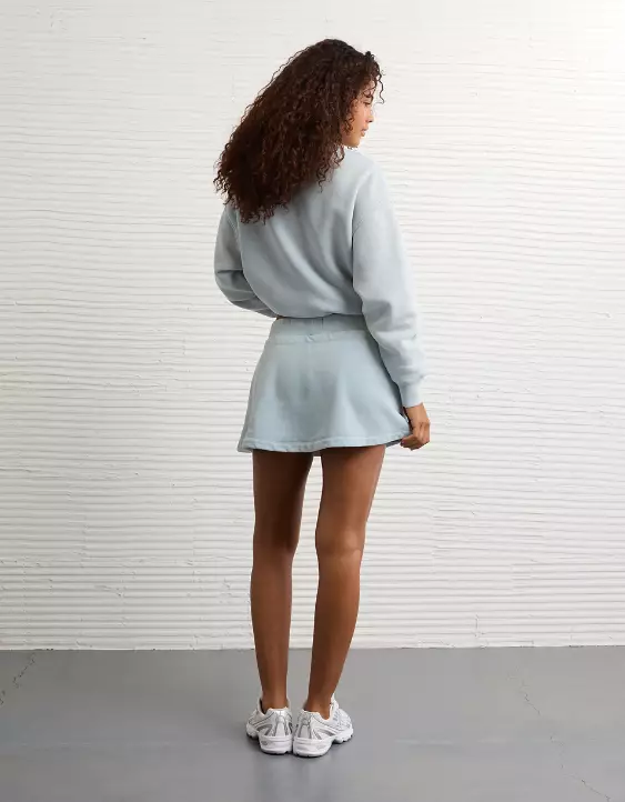 AE High-Waisted Fleece Mini Skort - Image 2