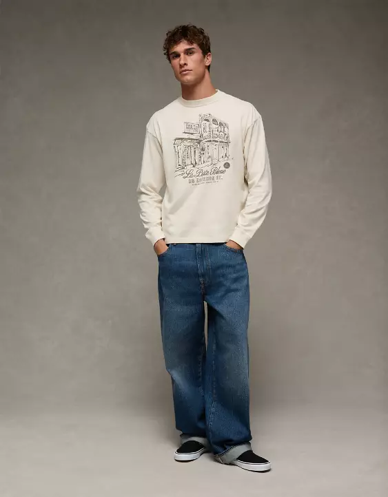 AE Boxy Long Sleeve Graphic T-Shirt - Image 5