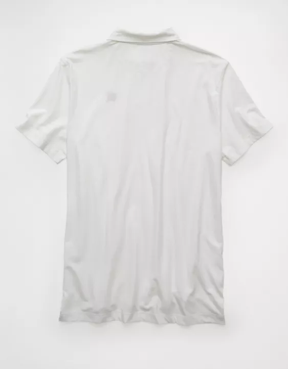 AE 24/7 Wisconsin Badgers Graphic Club Polo Shirt - Image 4