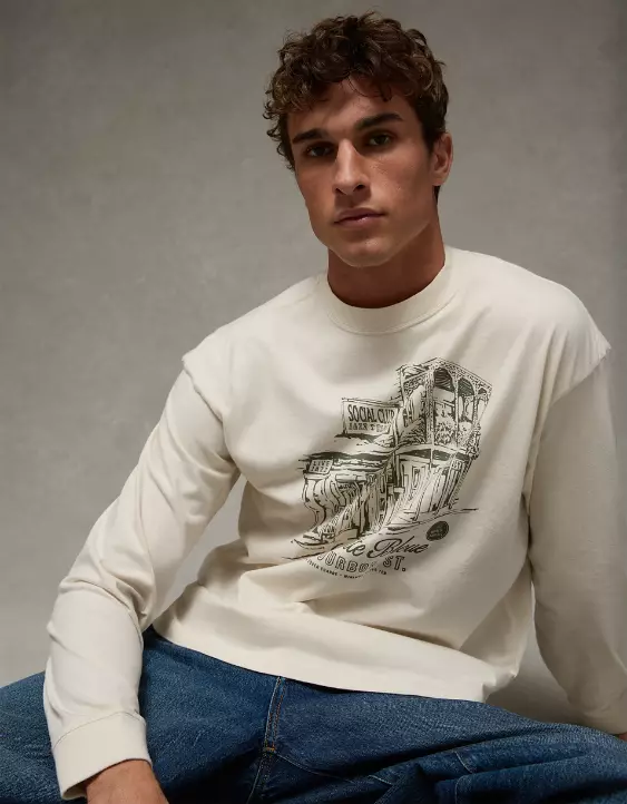AE Boxy Long Sleeve Graphic T-Shirt - Image 7