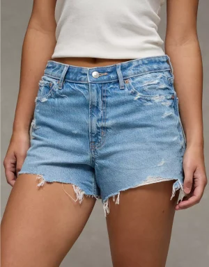 AE Strigid Super High-Waisted Relaxed Denim Short