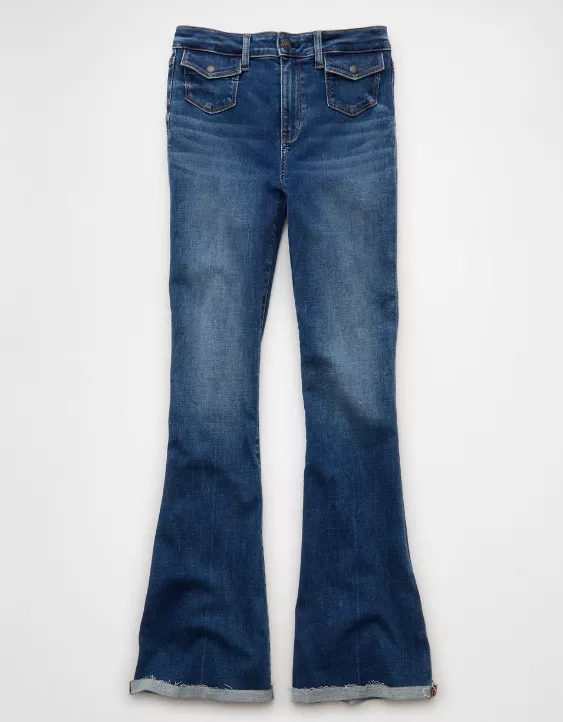 AE Next Level Super High-Waisted Flare Jean - Image 3