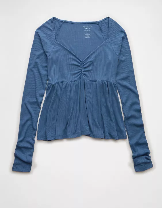 AE Soft & Sexy Babydoll Cinched T-Shirt - Image 3