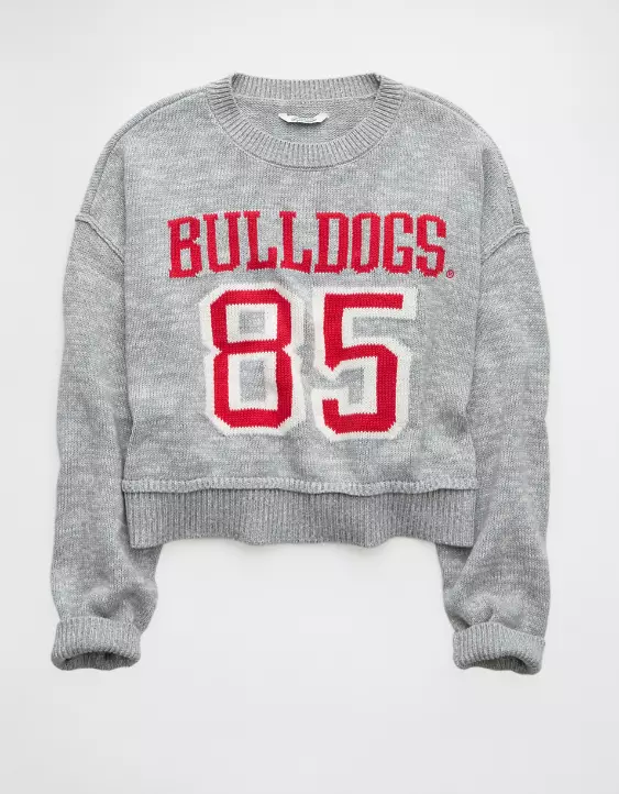 AE Georgia Bulldogs Cropped Sweater - Image 3
