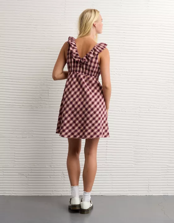 AE Ruffle Tie-Front Mini Dress - Image 2