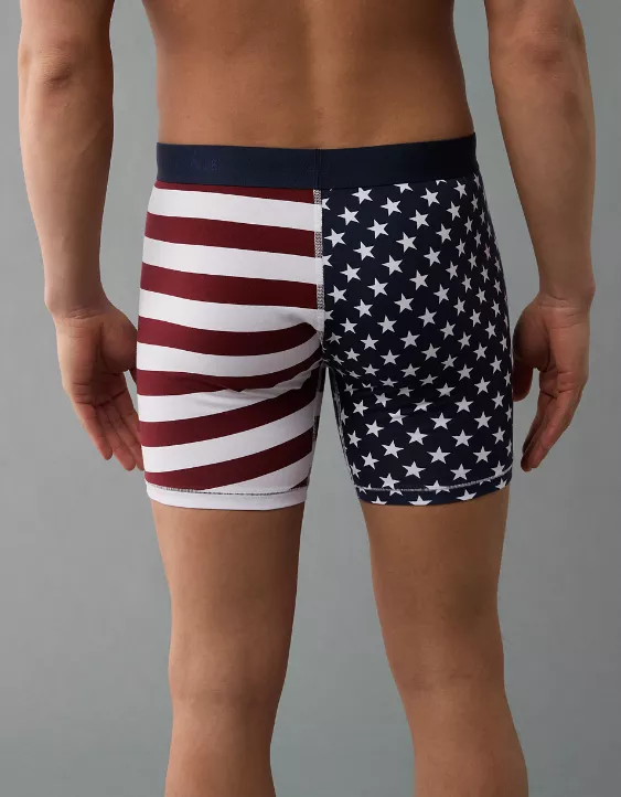 AEO Men's American Flag 6" Flex Boxer Brief - Image 2