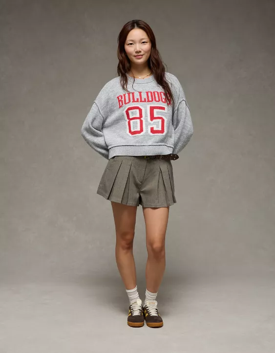 AE Georgia Bulldogs Cropped Sweater - Image 5