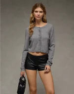 AE Vegan Leather Micro Short