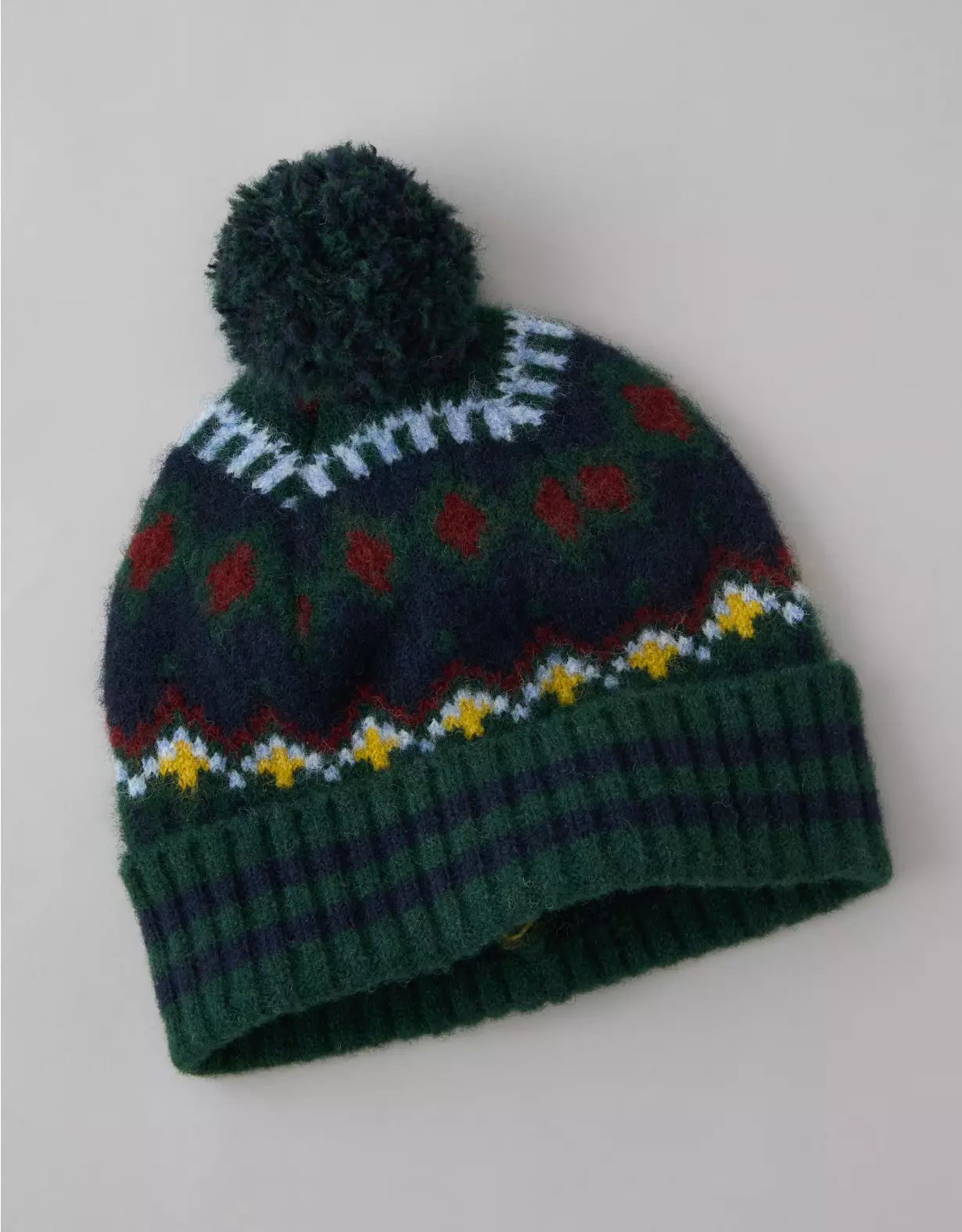 AE Fairisle Pom Beanie - Image 2