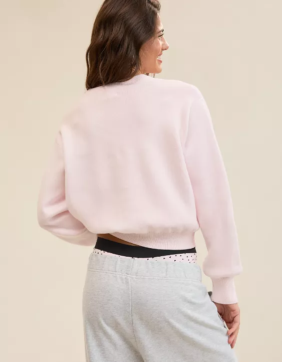 Aerie Cropped Crew Sweater - Image 2