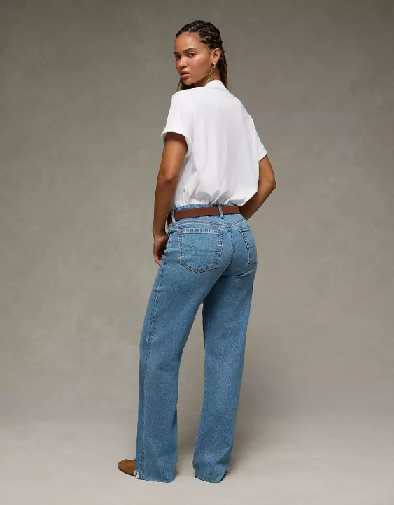 AE Strigid Curvy High-Waisted Stovepipe Jean - Image 2