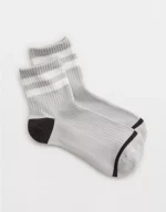 Aerie Striped Quarter Socks