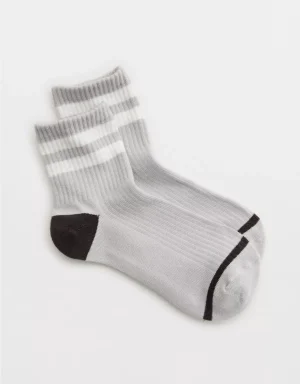 Aerie Striped Quarter Socks