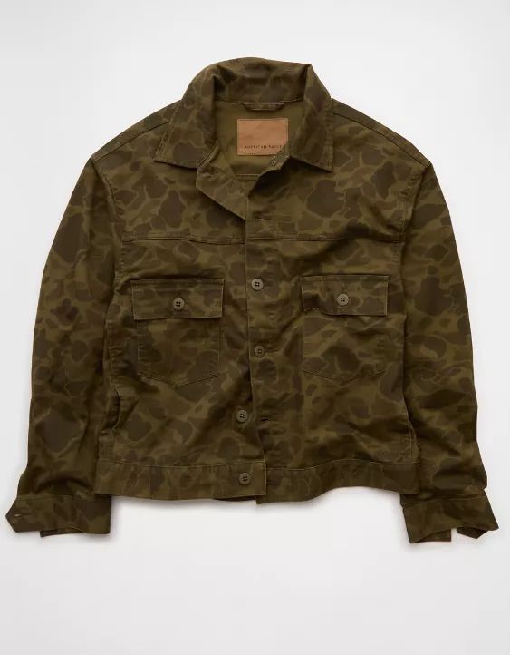 AE Camo Denim Trucker Jacket - Image 4