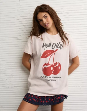 AE Oversized Mon Chérie Graphic T-Shirt