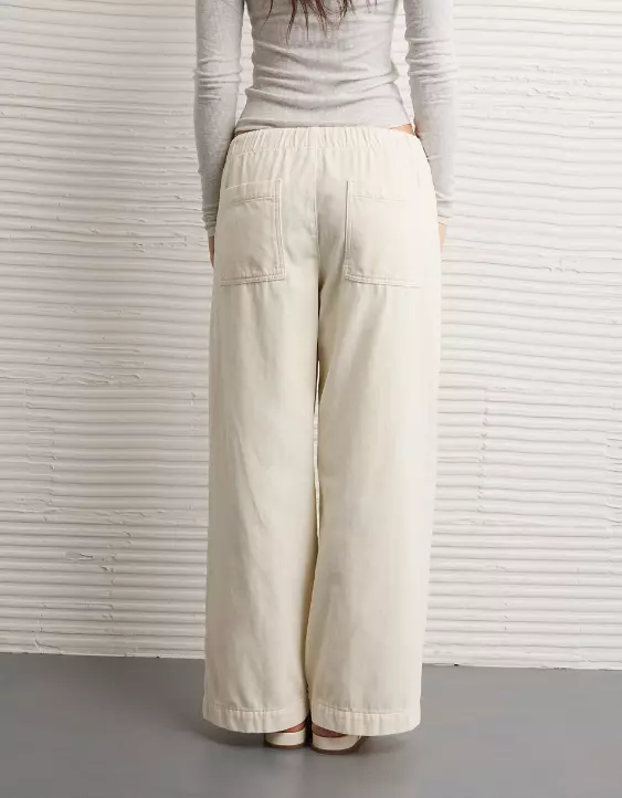 AE Cozy Dreamy Drape Low-Rise Ultra Wide-Leg Jean - Image 3