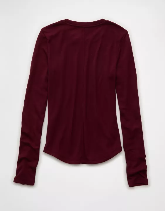 AE Long Sleeve Cozy Crew Neck T-Shirt - Image 4