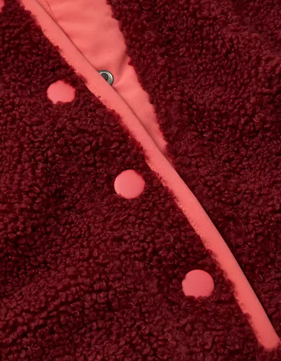 AE Relaxed Sherpa Fleece Henley Sweatshirt - Image 7