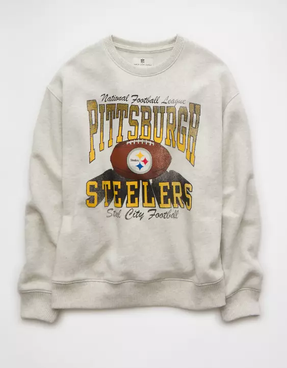 NFL Pittsburgh Steelers Graphic Relaxed Fit Sweatshirt - Image 3