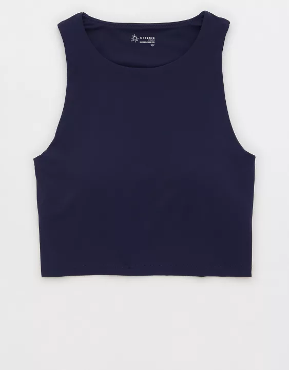 OFFLINE By Aerie Real Me XTRA High Neck Longline Sports Bra - Image 4