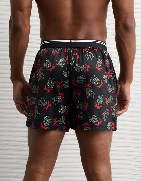 AEO Men's Ultra Soft Mistletoe Pocket Boxer Short - Image 2