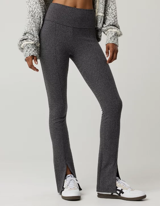 OFFLINE By Aerie Jacquard Twill Mini Flare Legging - Image 6