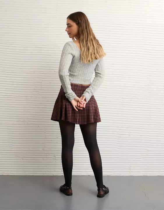 AE Mid-Rise Belted It Knit Skort - Image 3