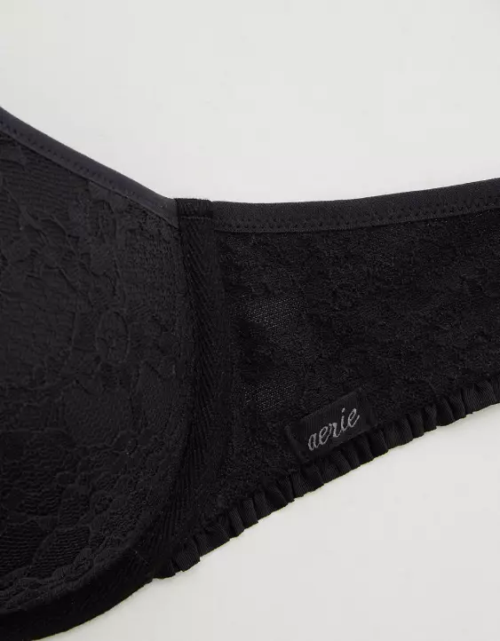 Show Off Vintage Lace Plunge Push Up Bra - Image 5