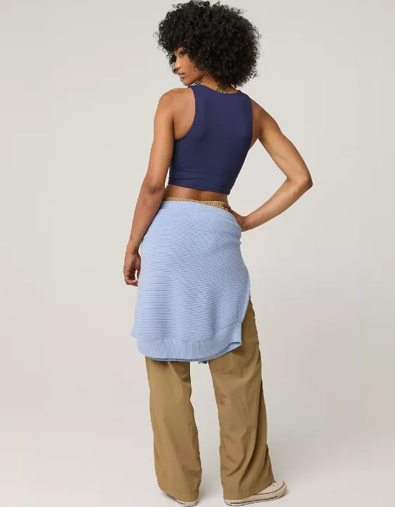 OFFLINE By Aerie Real Me XTRA High Neck Longline Sports Bra - Image 3