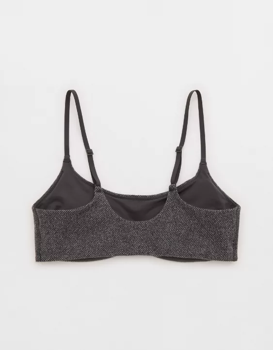 OFFLINE By Aerie Jacquard Twill Curved Band Sports Bra - Image 5