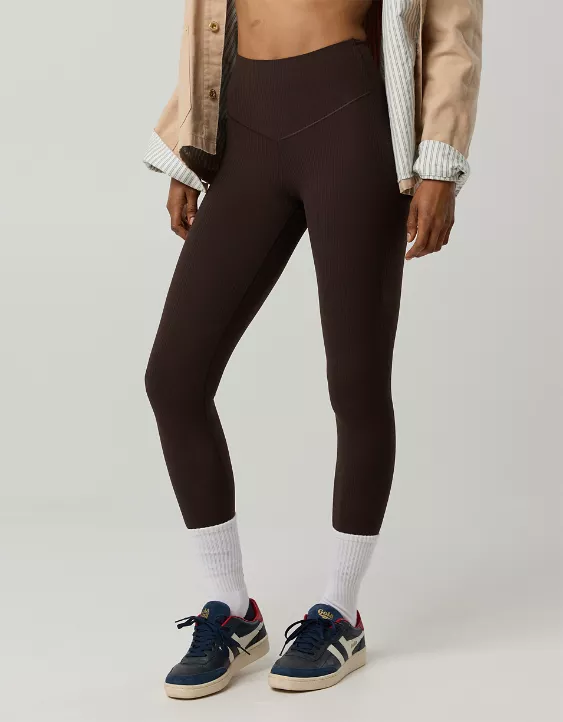 OFFLINE By Aerie Real Me XTRA High Waisted Ribbed Legging - Image 5