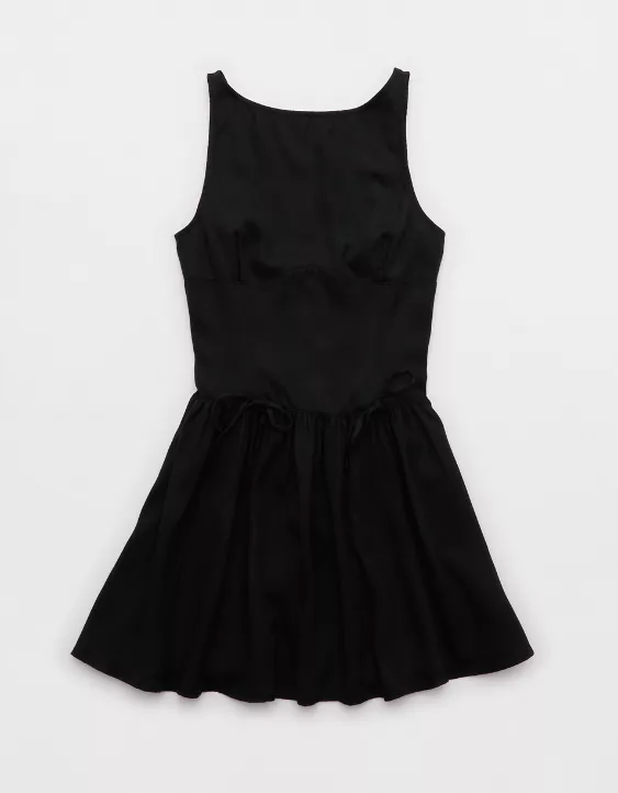Aerie Drop Waist Bow Dress - Image 3